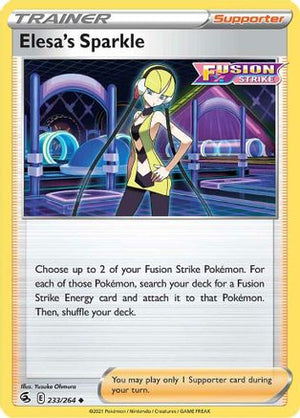 Elesa's Sparkle 233/264 - Fusion Strike Reverse Holofoil - Poke-Collect