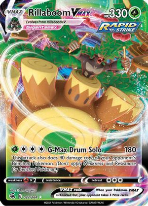 Rillaboom VMAX 23/264 - SWSH08 Fusion Strike Holofoil - Poke-Collect