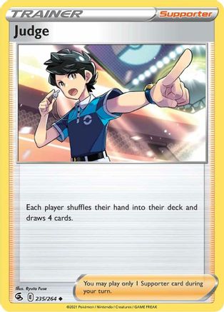 Judge 235/264 - SWSH08 Fusion Strike Reverse Holofoil - Poke-Collect
