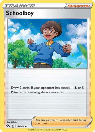Schoolboy 238/264 - Fusion Strike Reverse Holofoil - Poke-Collect