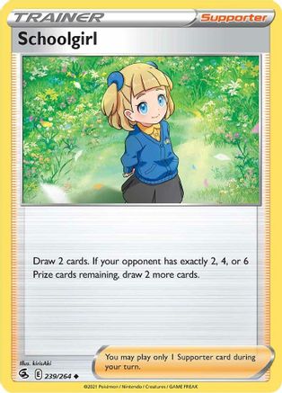 Schoolgirl 239/264 - SWSH08 Fusion Strike Reverse Holofoil - Poke-Collect