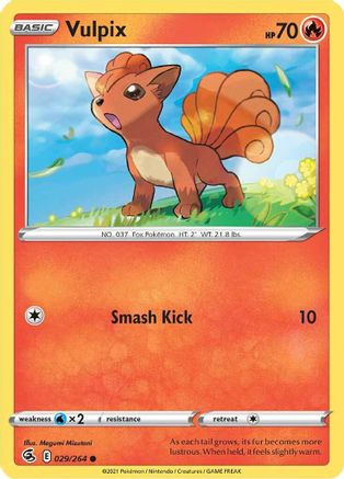 Vulpix 29/264 - Fusion Strike - Poke-Collect