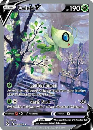 Celebi V (Alternate Full Art) 245/264 - SWSH08 Fusion Strike Holofoil - Poke-Collect