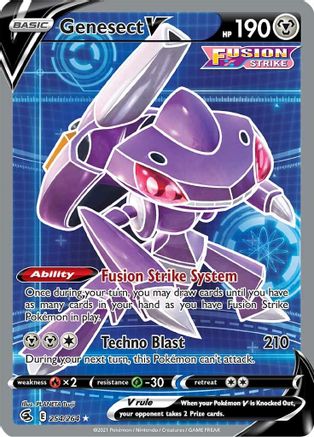 Genesect V 254/264 - Fusion Strike Holofoil - Poke-Collect