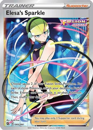 Elesa's Sparkle 260/264 - Fusion Strike Holofoil - Poke-Collect