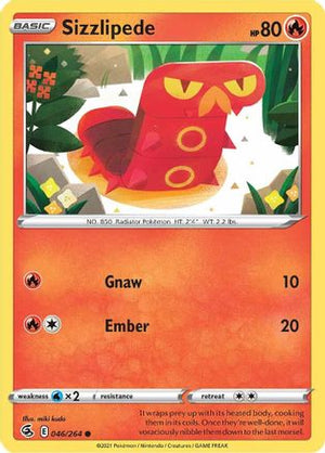 Sizzlipede 46/264 - Fusion Strike - Poke-Collect