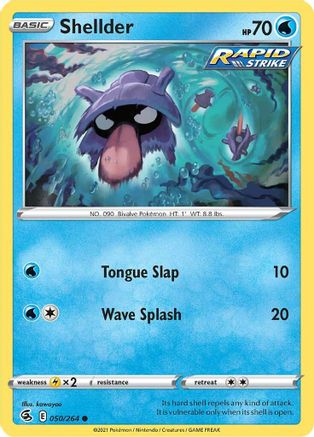 Shellder 50/264 - SWSH08 Fusion Strike - Poke-Collect