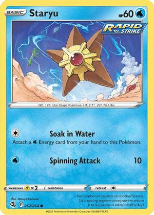 Staryu 52/264 - Fusion Strike - Poke-Collect