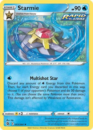 Starmie 53/264 - Fusion Strike Holofoil - Poke-Collect