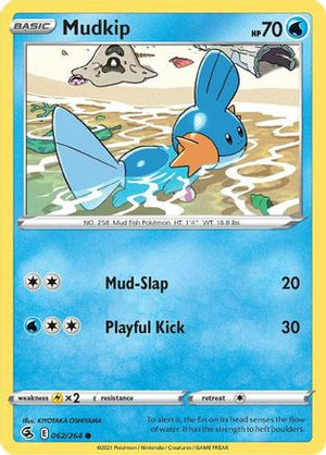Mudkip 62/264 - Fusion Strike Reverse Holofoil - Poke-Collect