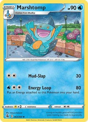 Marshtomp 63/264 - Fusion Strike Reverse Holofoil - Poke-Collect