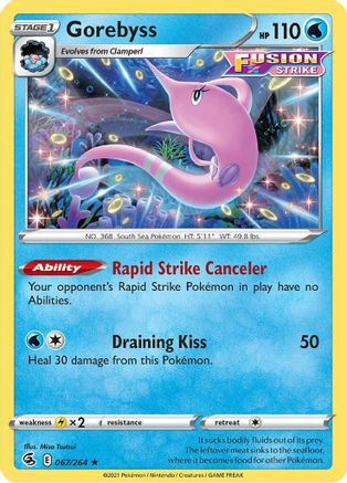 Gorebyss 67/264 - SWSH08 Fusion Strike - Poke-Collect