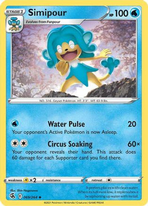 Simipour 69/264 - Fusion Strike Reverse Holofoil - Poke-Collect