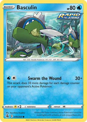 Basculin 70/264 - SWSH08 Fusion Strike Reverse Holofoil - Poke-Collect