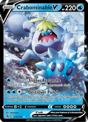 Crabominable V 76/264 - Fusion Strike Holofoil - Poke-Collect