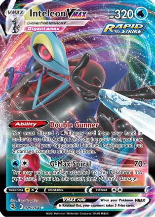 Inteleon VMAX 79/264 - SWSH08 Fusion Strike Holofoil - Poke-Collect