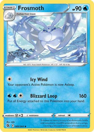 Frosmoth 85/264 - Fusion Strike Reverse Holofoil - Poke-Collect