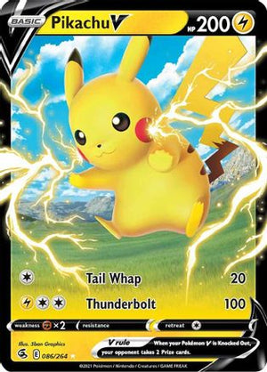 Pikachu V 86/264 - Fusion Strike Holofoil - Poke-Collect