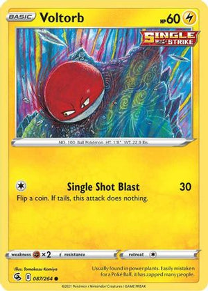 Voltorb 87/264 - Fusion Strike Reverse Holofoil - Poke-Collect