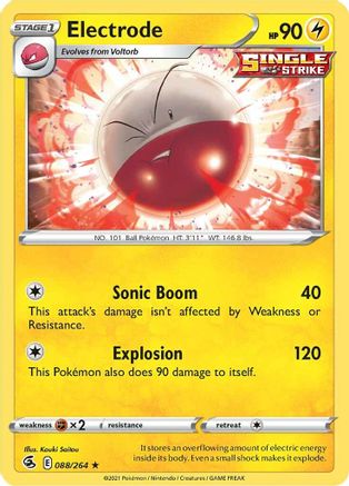 Electrode 88/264 - SWSH08 Fusion Strike Reverse Holofoil - Poke-Collect