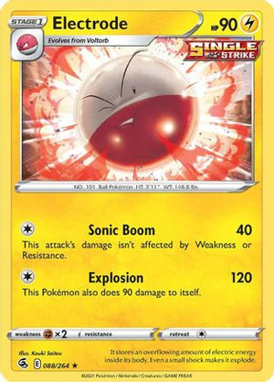 Electrode 88/264 - SWSH08 Fusion Strike Reverse Holofoil - Poke-Collect