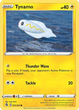Tynamo 95/264 - Fusion Strike Reverse Holofoil - Poke-Collect