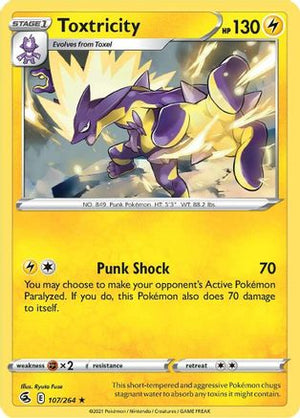 Toxtricity 107/264 - Fusion Strike Reverse Holofoil - Poke-Collect