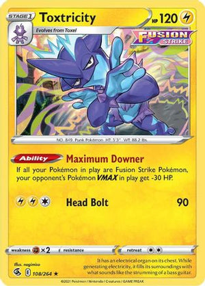 Toxtricity 108/264 - Fusion Strike Reverse Holofoil - Poke-Collect