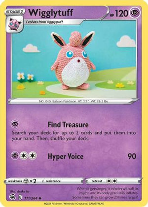 Wigglytuff 111/264 - Fusion Strike Reverse Holofoil - Poke-Collect