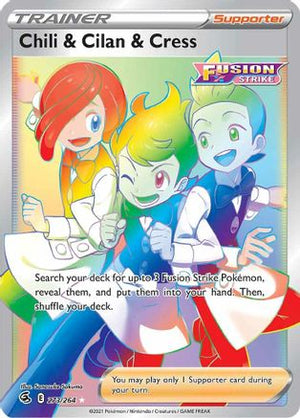 Chili & Cilan & Cress 273/264 - Fusion Strike Holofoil - Poke-Collect