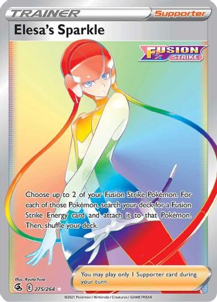 Elesa's Sparkle 275/264 - Fusion Strike Holofoil - Poke-Collect
