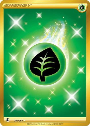 Grass Energy (Secret) 283/264 - SWSH08 Fusion Strike Holofoil - Poke-Collect