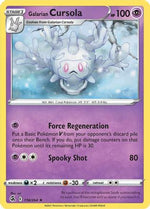 Galarian Cursola 118/264 - SWSH08 Fusion Strike Reverse Holofoil - Poke-Collect