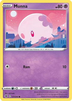 Munna 121/264 - Fusion Strike Reverse Holofoil - Poke-Collect