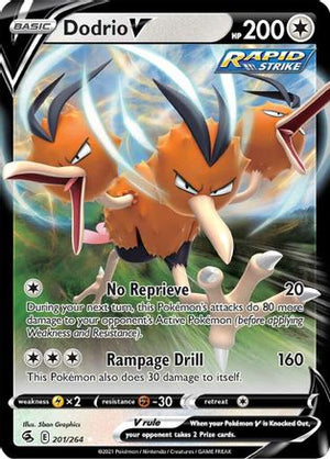Dodrio V 201/264 - Fusion Strike Holofoil - Poke-Collect