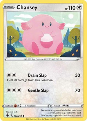 Chansey 202/264 - SWSH08 Fusion Strike Reverse Holofoil - Poke-Collect