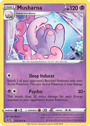 Musharna 122/264 - Fusion Strike Reverse Holofoil - Poke-Collect