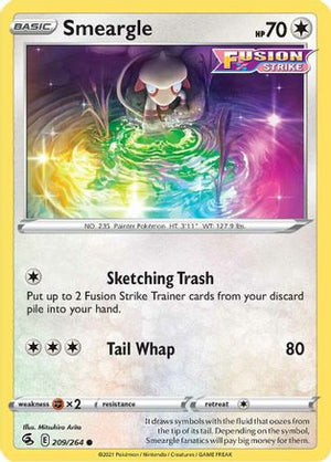 Smeargle 209/264 - Fusion Strike Reverse Holofoil - Poke-Collect