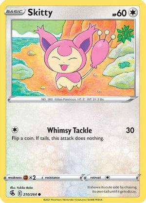 Skitty 210/264 - Fusion Strike Reverse Holofoil - Poke-Collect
