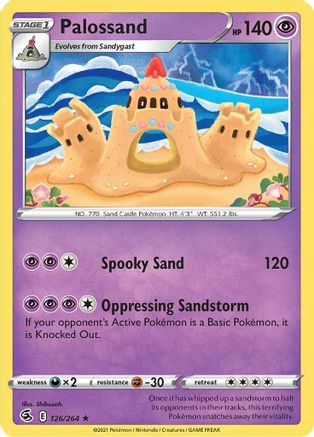 Palossand 126/264 - SWSH08 Fusion Strike Reverse Holofoil - Poke-Collect