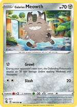 Galarian Meowth 180/264 - SWSH08 Fusion Strike Reverse Holofoil - Poke-Collect