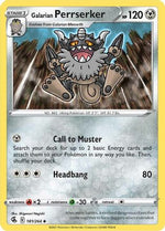 Galarian Perrserker 181/264 - SWSH08 Fusion Strike Reverse Holofoil - Poke-Collect