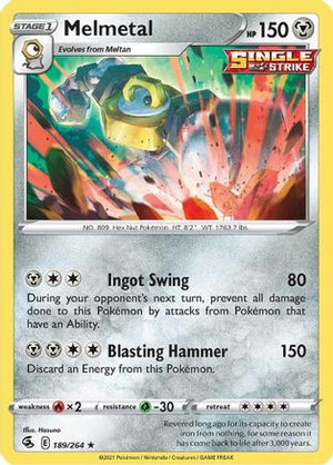 Melmetal 189/264 - Fusion Strike Reverse Holofoil - Poke-Collect