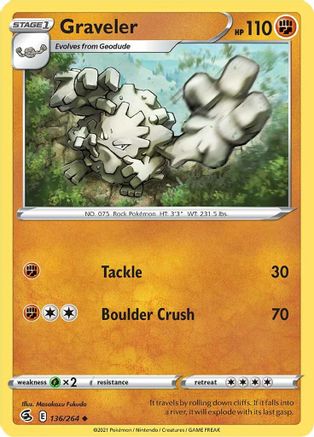 Graveler 136/264 - SWSH08 Fusion Strike - Poke-Collect