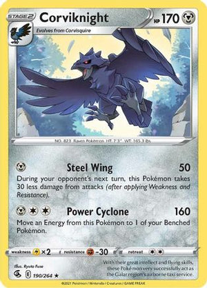 Corviknight 190/264 - Fusion Strike Reverse Holofoil