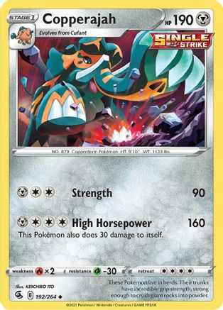Copperajah 192/264 - SWSH08 Fusion Strike Reverse Holofoil - Poke-Collect
