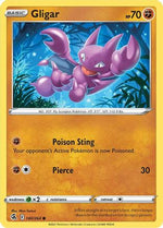 Gligar 140/264 - SWSH08 Fusion Strike Reverse Holofoil - Poke-Collect