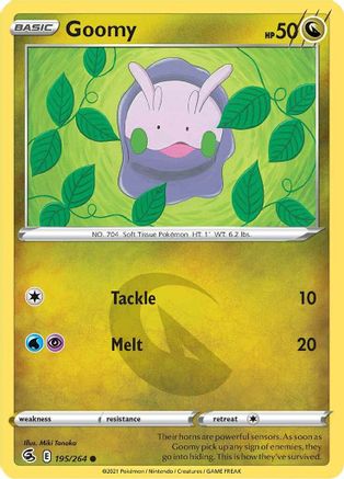 Goomy 195/264 - SWSH08 Fusion Strike Reverse Holofoil - Poke-Collect