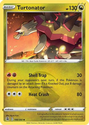 Turtonator 198/264 - Fusion Strike Reverse Holofoil - Poke-Collect