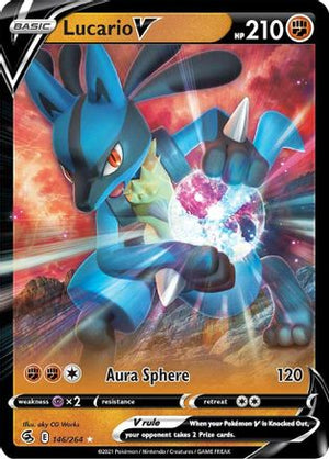 Lucario V 146/264 - SWSH08 Fusion Strike Holofoil